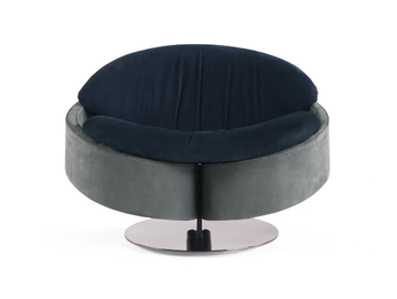 SHERLOCK_2.0 - Trestle-based leather armchair by Gianfranco Ferré Home - view 2